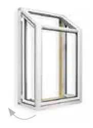 Garden windows create a mini greenhouse on the side of your home. The side windows open for ventilation.