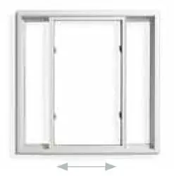 Slider windows glide horizontally from side to side.